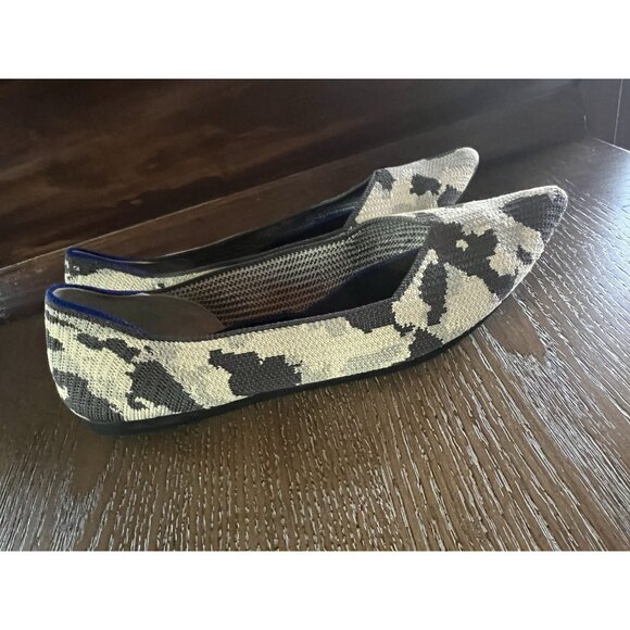 Rothy's The Point Ash Grey Camo Print Flats RARE RETIRED Size 10.5 - Picture 10 of 16